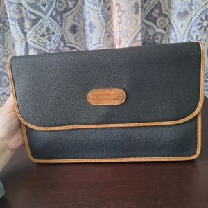 Leonard Black and Brown Clutch